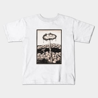 Dripping mushroom (1916) by Julie de Graag (1877-1924) Kids T-Shirt